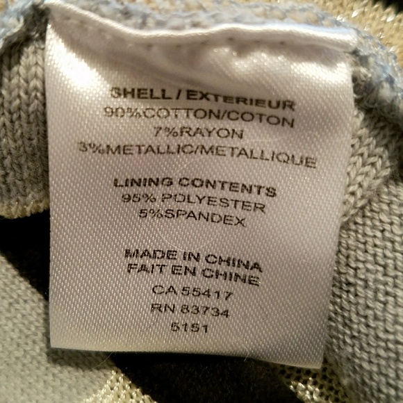 Linea Domani NWT Striped Knit V-neck Multicolored Sleeveless Dress Size S - Picture 5 of 6